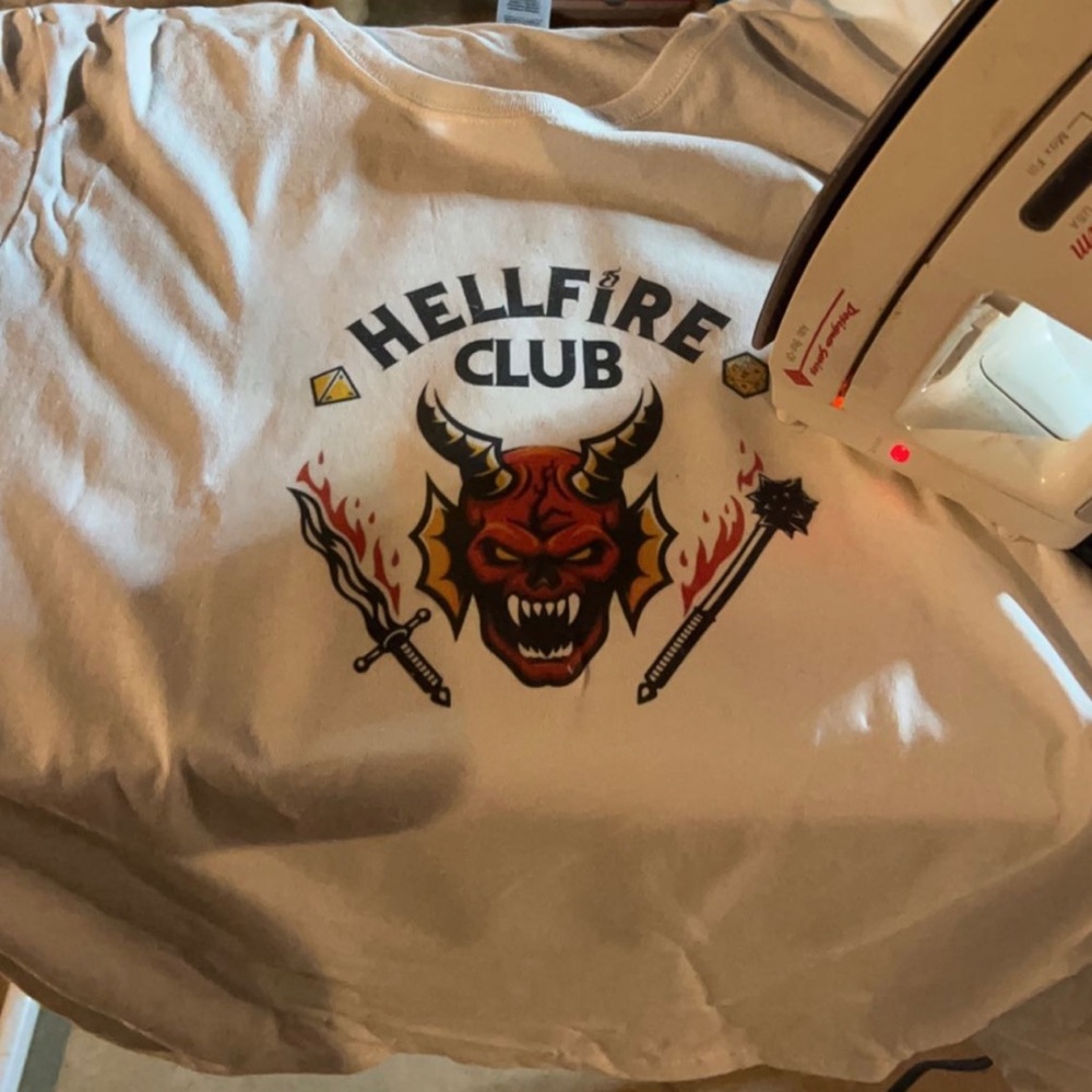 Custom Made Stranger Things T-Shirt Hellfire Club